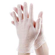 Виниловые перчатки, размер M, 5 пар