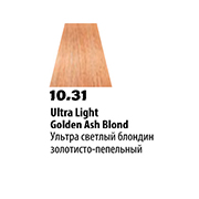 10.31 (Ультра светлый блондин золотисто-пепельный) Крем-краска б/аммиака 60мл Soft Touch