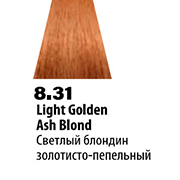 8.31 (Светлый блондин золотисто-пепельный) Крем-краска б/аммиака 60мл Soft Touch