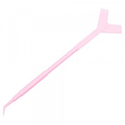 Палочка для наращивания и завивки ресниц с аппликатором розовая