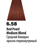 6.58 (Средний блондин красно-перламутровый ) Крем-краска б/аммиака 100мл Soft Touch