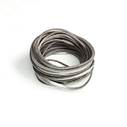 Сканди-шнурок кожаный (серебро) 5м