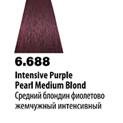 6.688 (Средний блондин фиолетово жемчужный интенсивный) Крем-краска б/аммиака 100мл Soft Touch_31.01.2024!!!