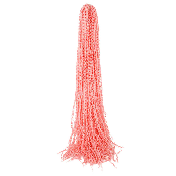 1 К (Нежно розовый) гофре косички 1,6м - 110г - 52шт.