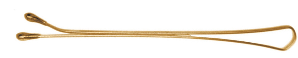 Невидимки 50 мм прямые, золотистые (200гр) DEWAL коробка