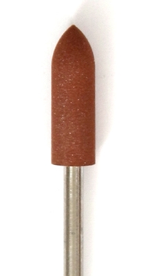 Шлифовщик пулевидный силиконовый коричневый средний