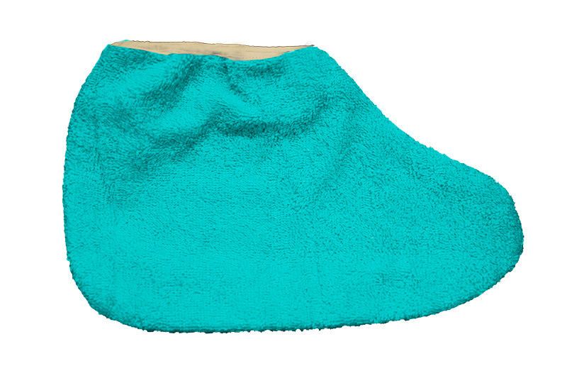 Носки для парафинотерапии махровые с манжетом голубые JessNail