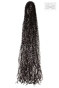 1 гофре (Черный)  косички 1,6м - 110г - 52шт.