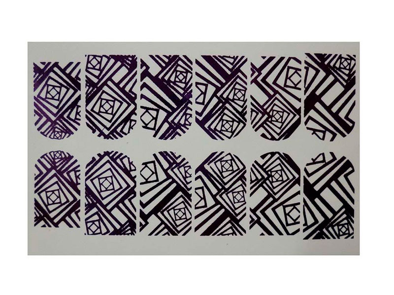 Слайдер дизайн фольгированный №Ф110 фиолетовый Julia Lusso