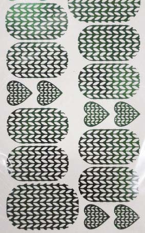 Слайдер дизайн фольгированный №Ф290 зеленый Julia Lusso