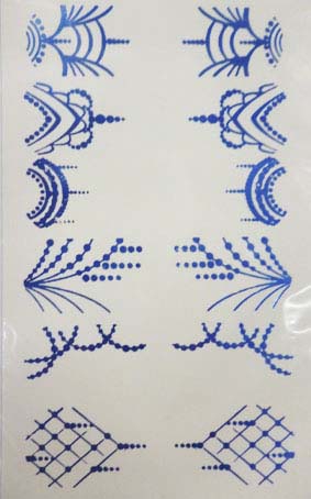 Слайдер дизайн фольгированный №Ф300 синий Julia Lusso