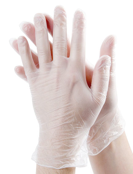 Виниловые перчатки БЕЛЫЕ, M, 100шт ViniMax