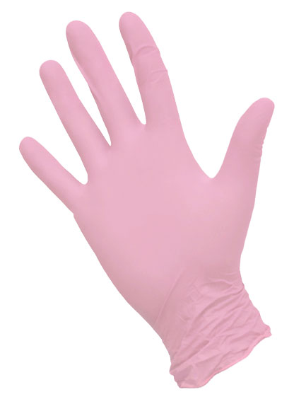 Нитриловые перчатки РОЗОВЫЕ, M, 100шт NitriMax