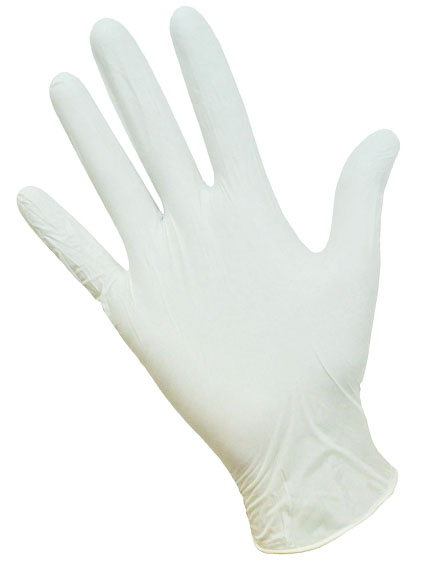 Латексные перчатки БЕЛЫЕ, L, 100шт MiniMax