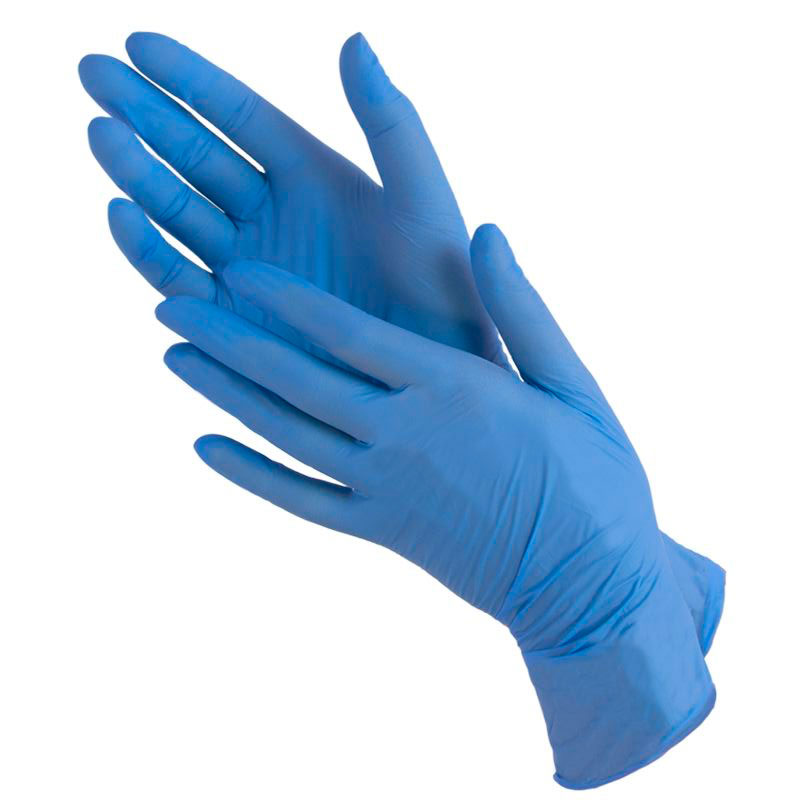 Нитриловые перчатки, размер S, 5 пар