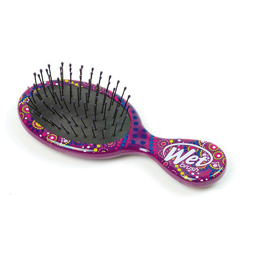 Щетка для распутывания волос, mini размер (фиолетовая) (L) WETBRUSH MANDALA PURPLE