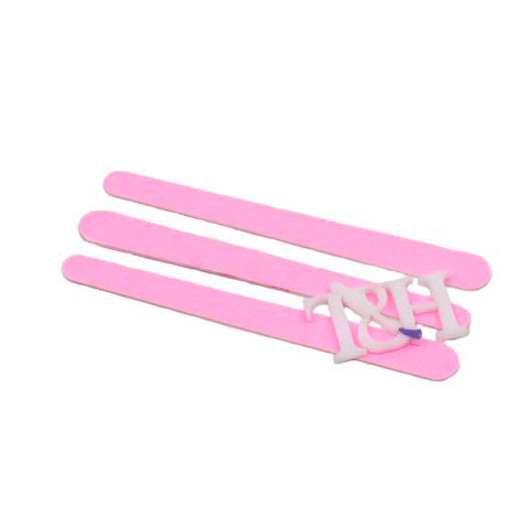 Пилка для ногтей на деревянной основе Розовая