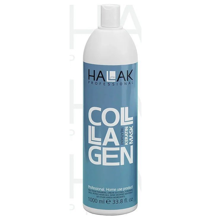 Маска для восстанов. волос 1000 мл Collagen для профессионального применения Halak Prof