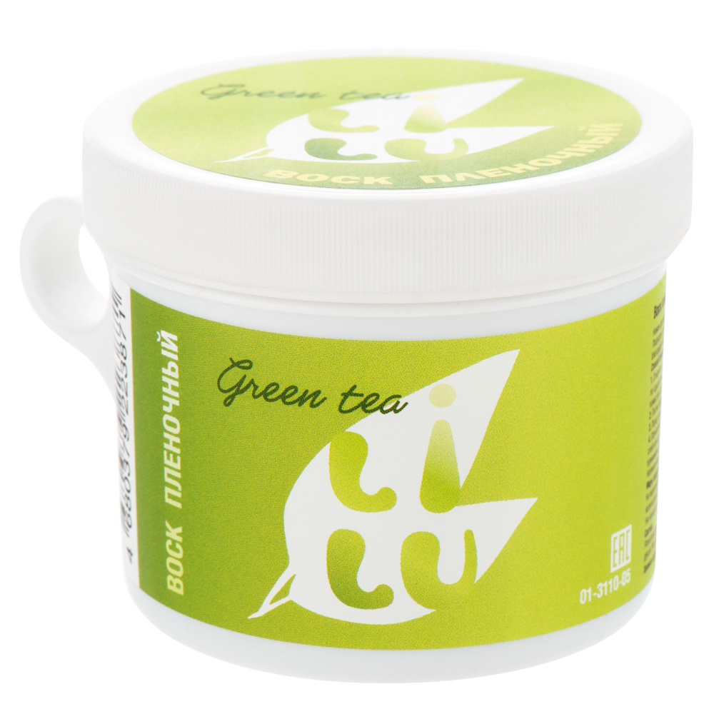 Воск плёночный в банке для СВЧ Green tea, 100 гр. LILU