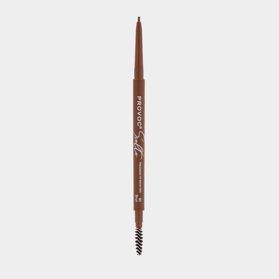 Карандаш ультратонкий для бровей т.01 (коричневый) Provoc SVELTE Precision Tip brow pen