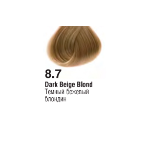 8.7 (Темный бежевый блондин) Крем-краска д/волос 100мл Profy Touch