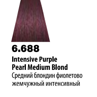 6.688 (Средний блондин фиолетово жемчужный интенсивный) Крем-краска б/аммиака 100мл Soft Touch