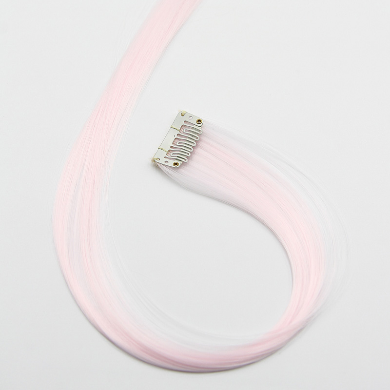 3К (Бледно-розовый) декоративная прядь синт. 50см