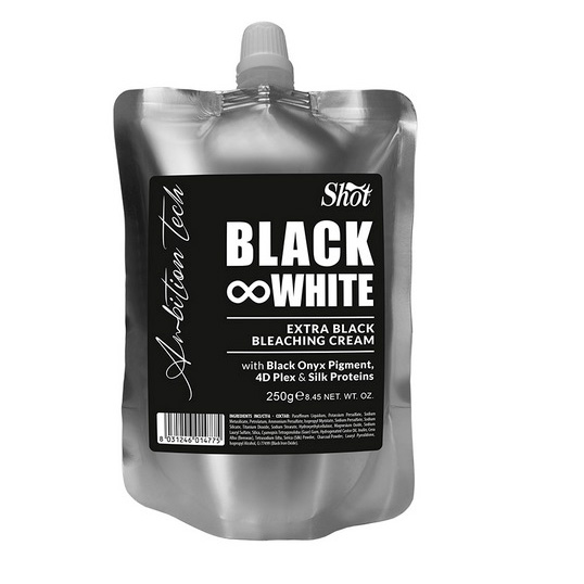 Крем черный обесцвечивающий для волос, 250мл Black&White Shot NEW
