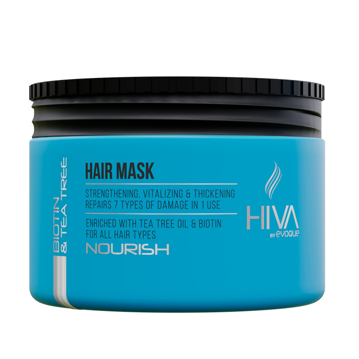 Маска для волос Биотин и чайное дерево, 250 мл Hiva Biotin Tea Tree  Hair Mas